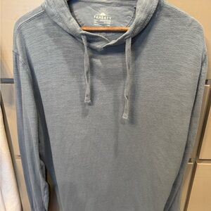 Faherty Men's Slate Blue Hoodie